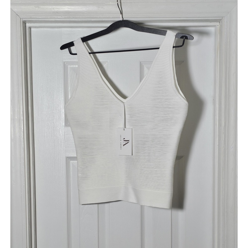 Julia Amory Eden Tank Women's Size Medium Ribbed Sweater Tank - Picture 5 of 9